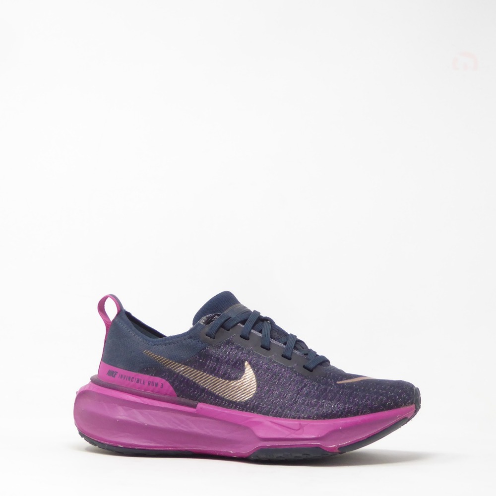 Nike Womens ZoomX Invincible Run 3 Flyknit  Navy Purple DR2660-401 Size 6.5